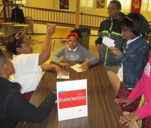 math carnival - subtraction activity station