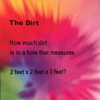 puzzler: dirt in a hole