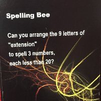 puzzler: spelling bee